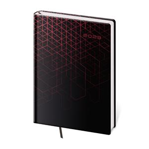 Daily diary A5 2023 Vario - Red Design