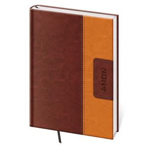 Daily diary A5 2024 Classic - brown/brown