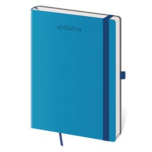 Daily diary A5 2024 Flexies - blue