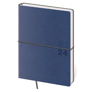Daily diary A5 2024 Flexio - dark blue