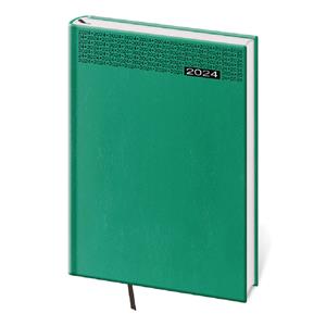 Daily diary A5 2024 Gommato - turquoise