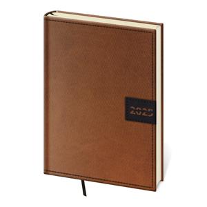 Daily diary A5 2025 Toledo - brown