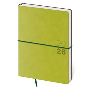 Daily diary A5 2026 Flexio - green