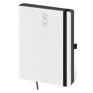 Daily diary A5 2026 Memory with elastic band - white