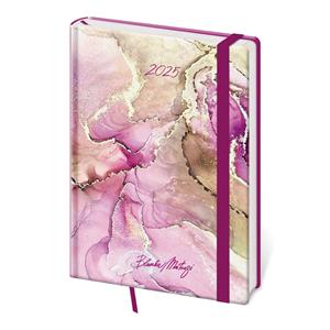 Daily diary A5 Vario with rubber band - Matragi Harmony