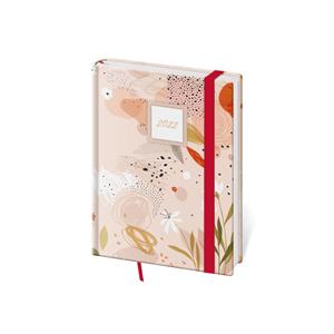 Daily diary B6 2022 Vario with rubber band - Coralstyle