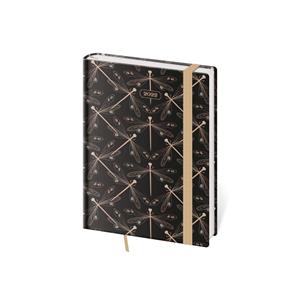 Daily diary B6 2022 Vario with rubber band - Dragonfly