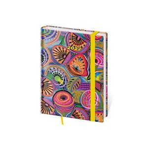 Daily diary B6 2022 Vario with rubber band - Fruit