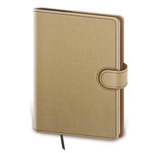 Daily diary B6 2024 Flip- beige/brown