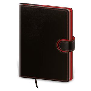 Daily diary B6 2026 Flip - black/red