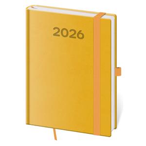 Daily diary B6 2026 Print Pop - yellow