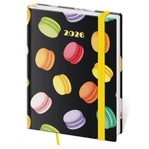 Daily diary B6 2026 Vario - Macarons with elastic