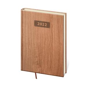 Daily diaryA5 2022 Wood - light brown