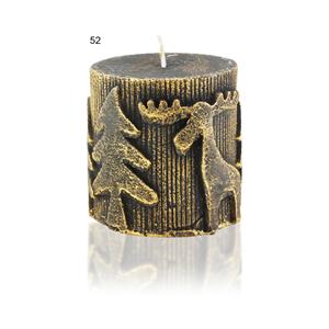 Decorative candles BOUT - dark brown
