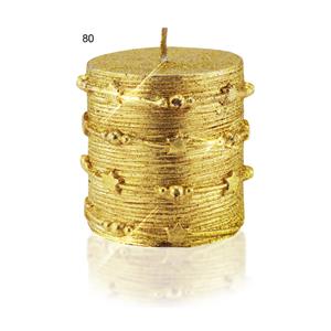 Decorative candles CYLINDER - golden