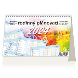 Desk and Wall Calendar 2024 - Weekly Family Planning Calendar