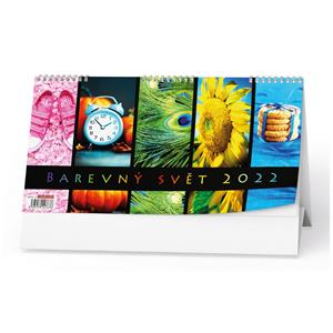 Desk Calendar 2022 Colorful World