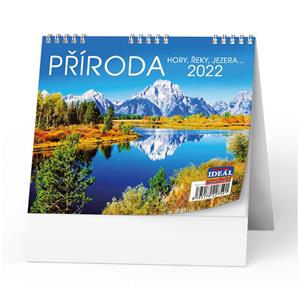Desk Calendar 2022 IDEAL - Nature, Mountain, River, Lake…
