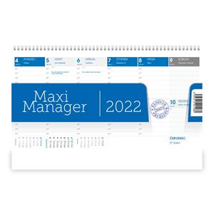 Desk Calendar 2022 - Maximanager blue