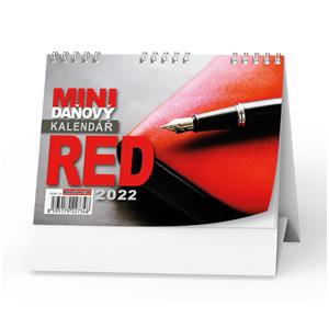 Desk Calendar 2022 Mini tax Red