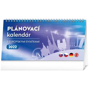 Desk Calendar 2022 Planner with european holidays SK