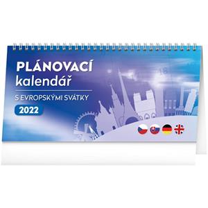 Desk Calendar 2022 Planner with European Holidays