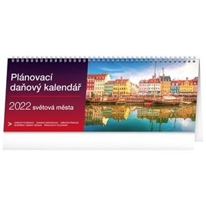 Desk Calendar 2022 Planner with taxes - Cities of the world