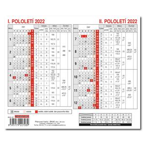 Desk Calendar 2022 Planning Card