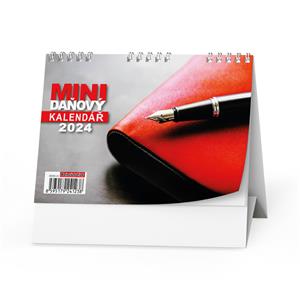 Desk Calendar 2024 Mini tax Red
