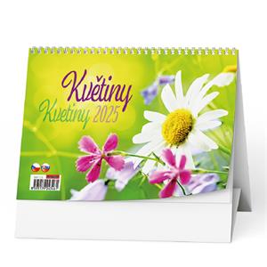 Desk Calendar 2025 Flowers