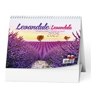 Desk Calendar 2025 Lavender