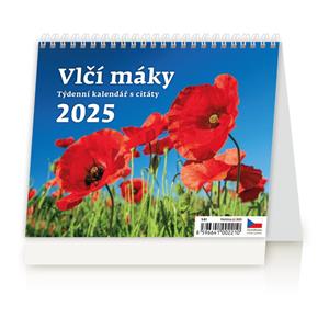 Desk Calendar 2025 - Poppies