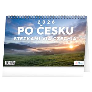 Desk calendar 2026 Around the Czech Republic on the Via Czechia trails