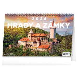 Desk calendar 2026 Castles and chateaux