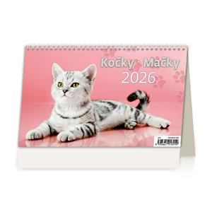 Desk calendar 2026 - Cats