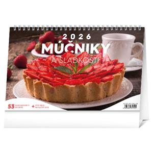 Desk calendar 2026 Desserts and sweets