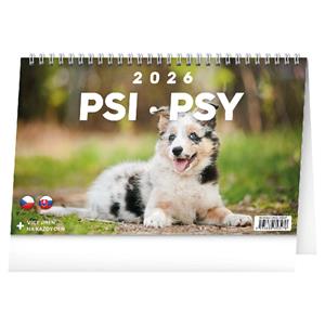 Desk calendar 2026 Dogs CZ/SK
