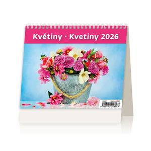 Desk calendar 2026 - MiniMax Flowers