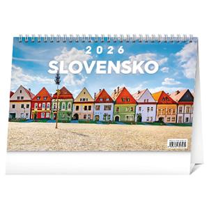 Desk calendar 2026 Slovakia