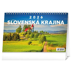 Desk calendar 2026 Slovakian country