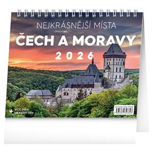 Desk calendar 2026 The most beautiful places in Bohemia and Moravia