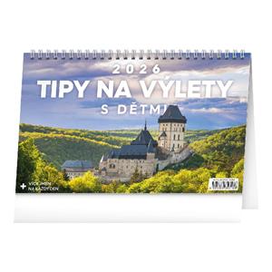 Desk calendar 2026 Trip tips with children