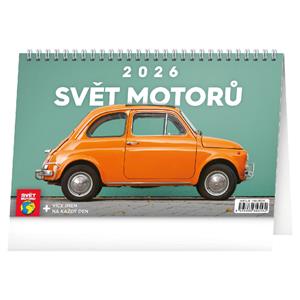 Desk calendar 2026 World of motors