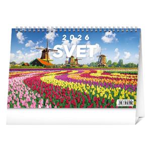 Desk calendar 2026 World