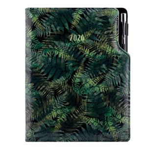 Diář DESIGN daily A5 2026 CZ - black - Fern