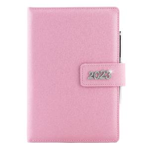 Diary BRILLIANT daily A5 2023 Czech - light pink