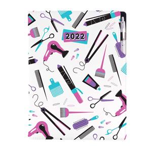 Diary DESIGN daily A4 2022 - Hairdresser