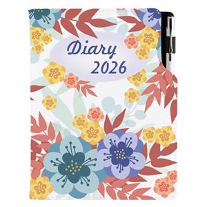 Diary DESIGN daily A5 2026 CZ - Autumn flowers