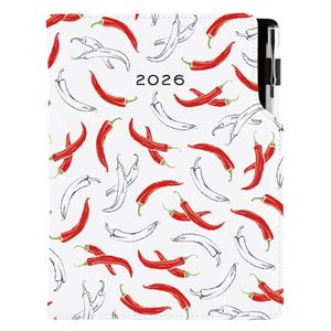 Diary DESIGN daily A5 2026 CZ - Chilli