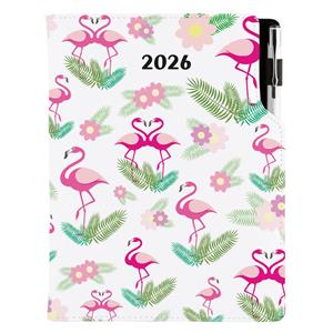 Diary DESIGN daily A5 2026 CZ - Flamingo